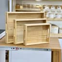 سینی پذیرایی چوبی کد 1735