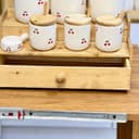 جاادویه  سرامیک  سه تیکه کوچک البالو /لیمو/قلبی کد ۱۶۸۵