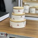 ست سه تایی ظروف سرامیکی البالو /لیمو /قلبی کد 1673